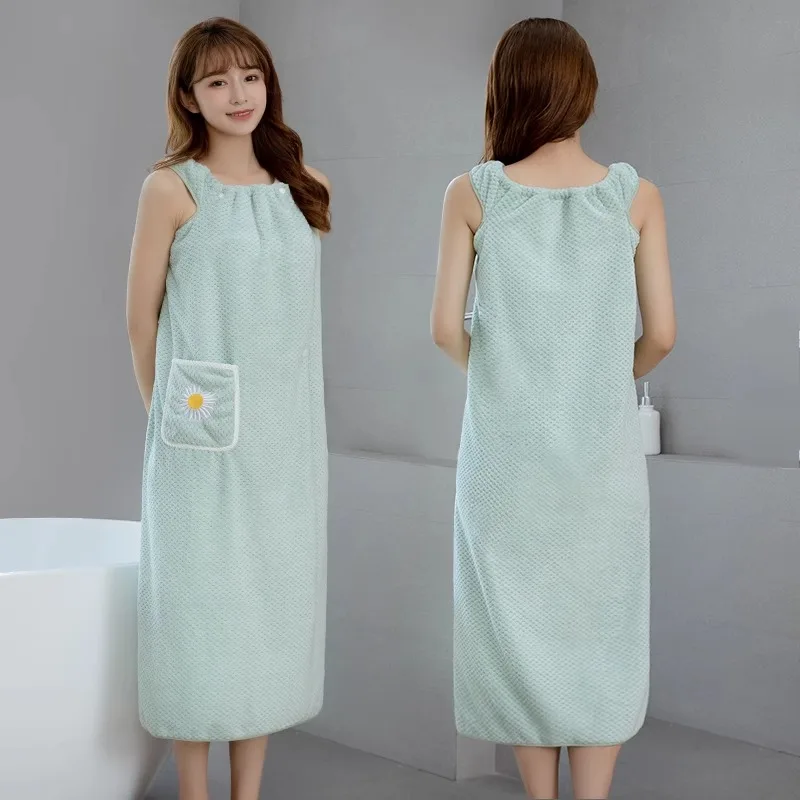 Новинка 2024 банное полотенце домашнее женское носимое хлопковое впитывающее для