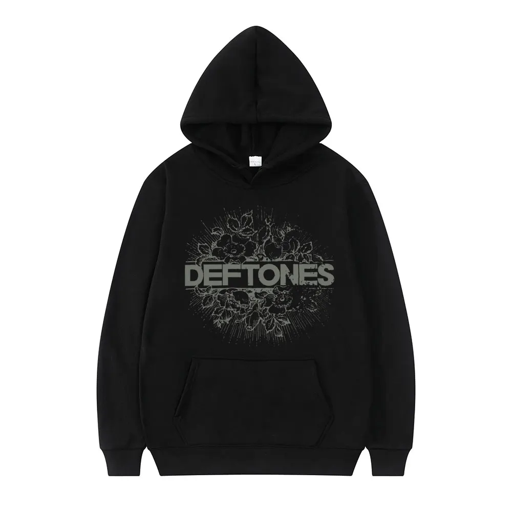 

Fashion Punk Metal Rock Band Deftones Hoodie Floral Burst Print Sweatshirt Men Women Vintage Casual Pullover Streetwear Couples