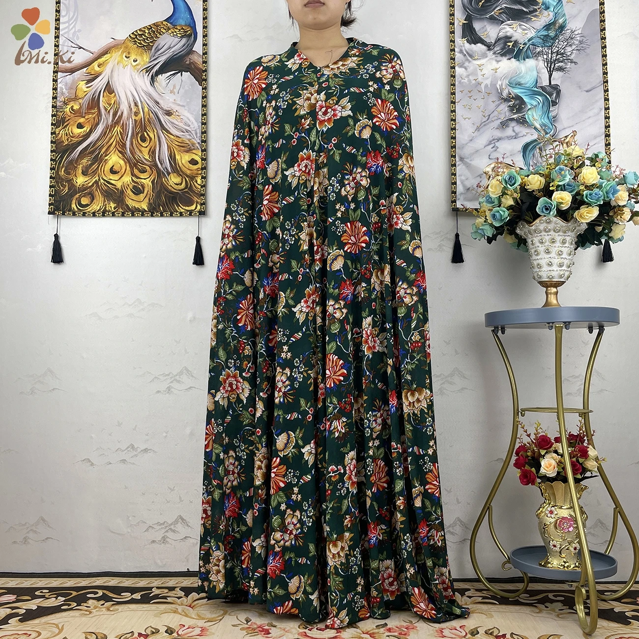2022 New Sleeveless Pullover Dress 1 Piece Set Women Prayer Garment Dubai Abaya Arab Jibab Flowers Djellaba Caftan Clothes images - 6