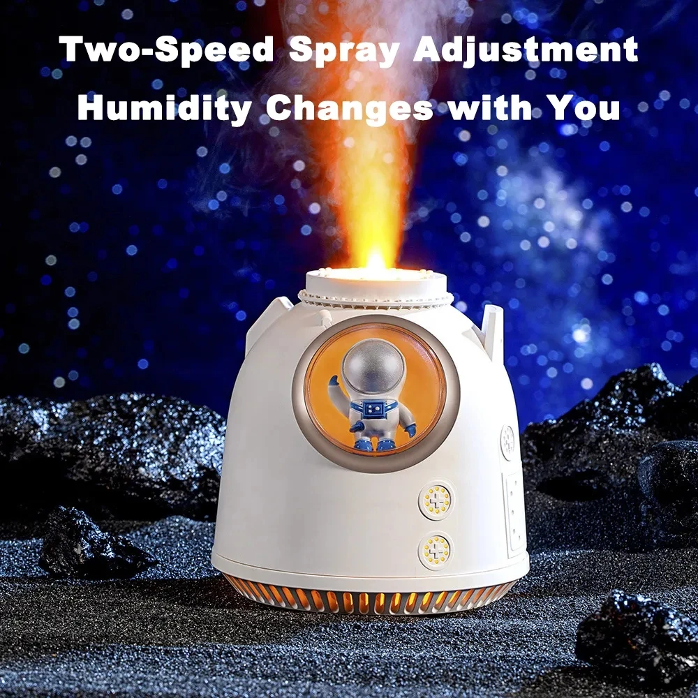 

Return Cabin Air Humidifier Mini Mute Portable 260ML Aroma Diffuser Astronaut Modelling Humidifiers With Night Light for Home