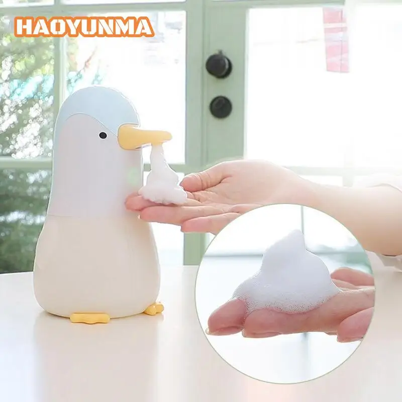 

Liquid Foam Soap Dispenser Smart Automatic Induction Hand Washer USB Charging Cute Foaming Handwash Machine for Kitchen Bathroom