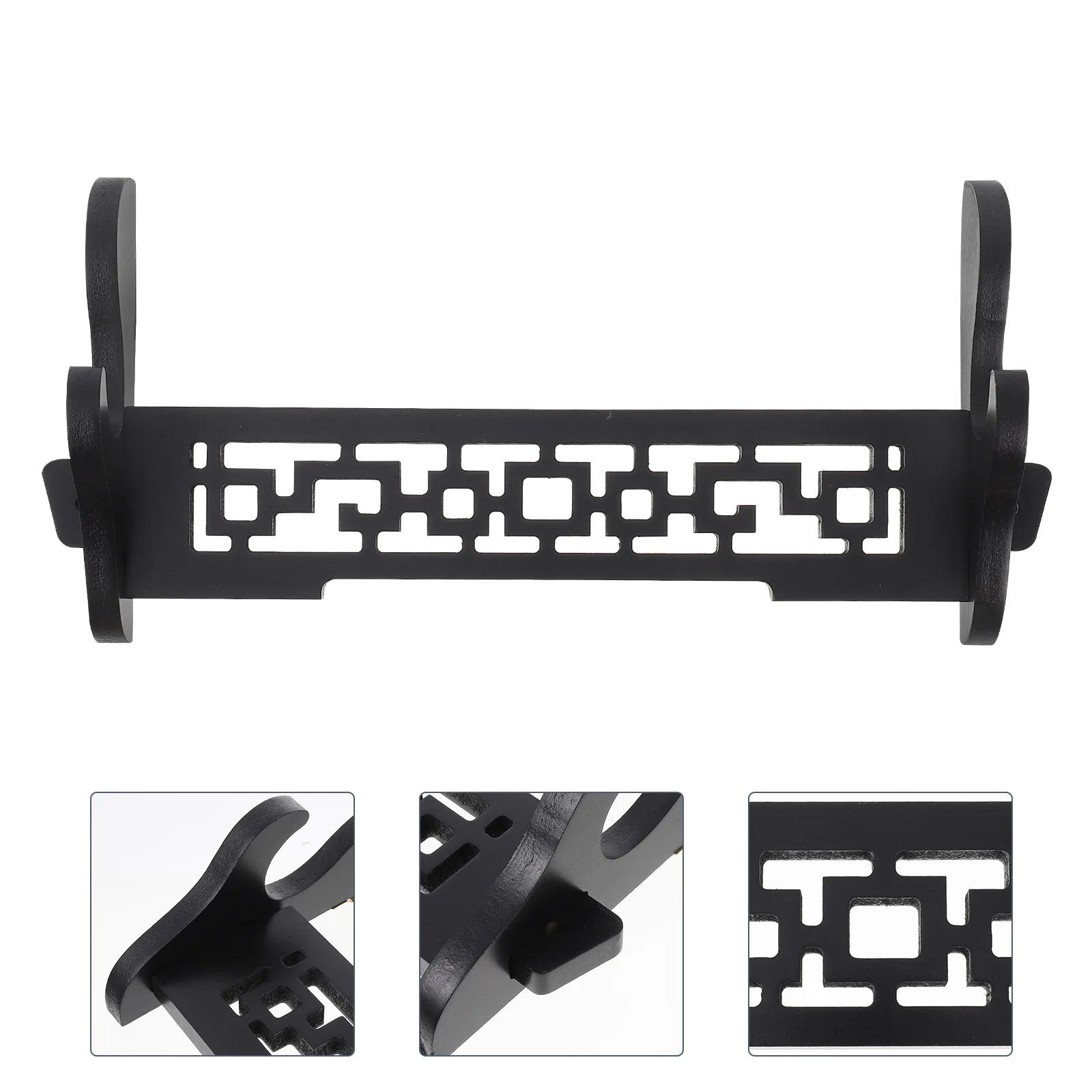 

Wooden Swords Rack Wall Mount Flute Rack Katana Display Bracket Samurai Display Rack