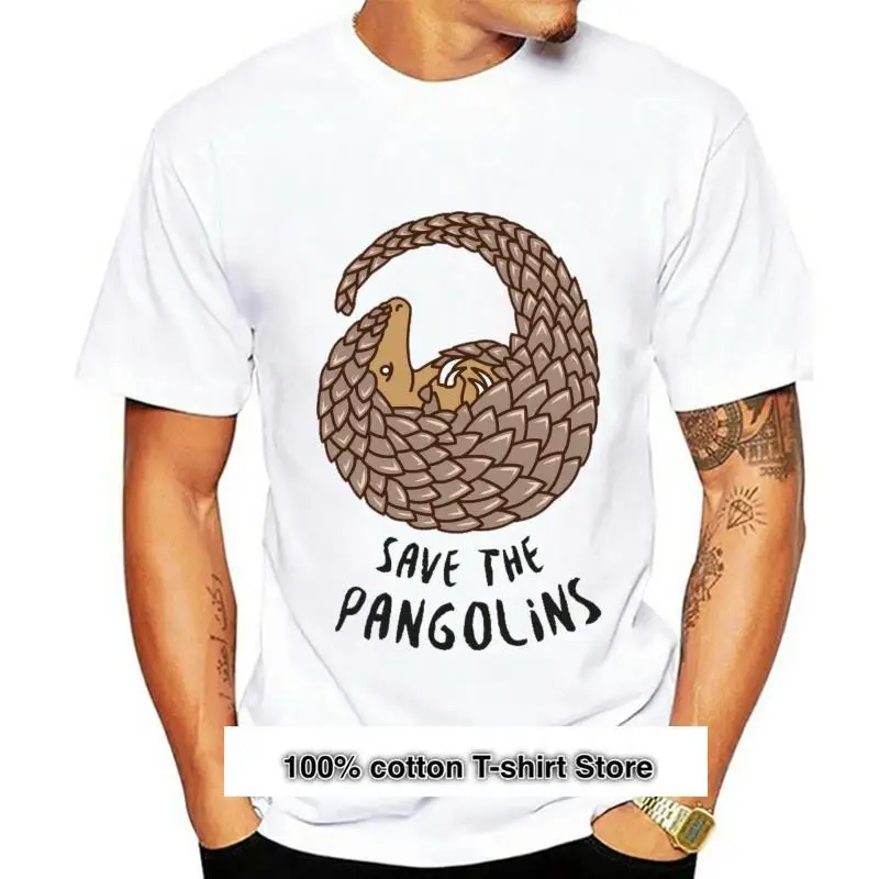 

Camiseta de Save the Pangolins para hombre y mujer, camisa de pangolina con rizos, camiseta