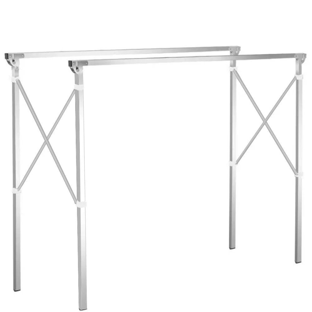 

H-Type Metal Clothes Drying Rack, 79 in Extended Length, Foldable Design - Sturdy & Space-Saving