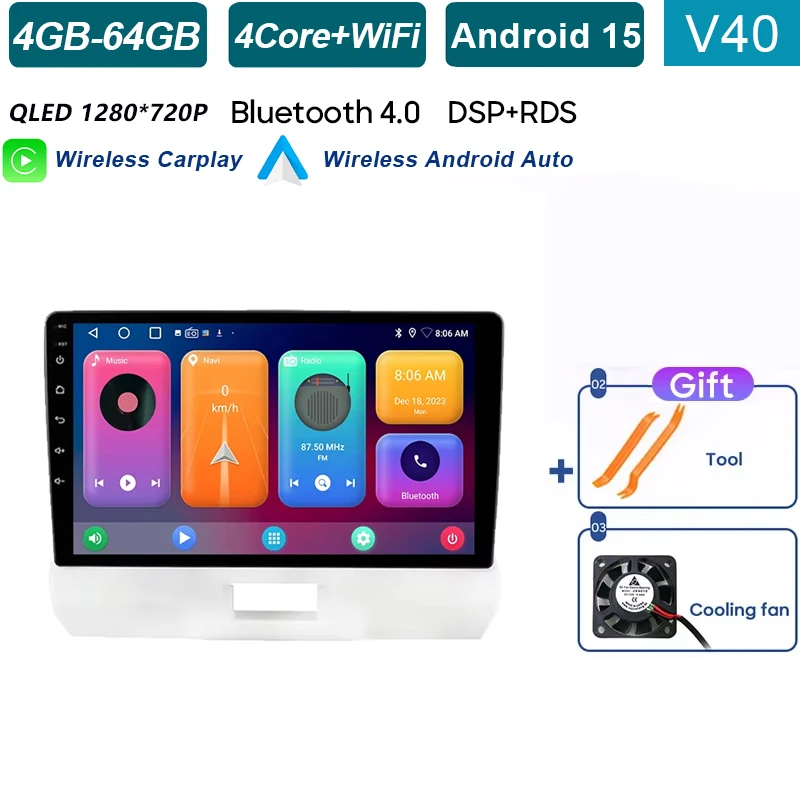 

Автомагнитола для SUZUKI 2014-2019, мультимедийный видеоплеер, Android, GPS-навигация, сенсорный экран, Wi-Fi, BT, No 2din, DVD