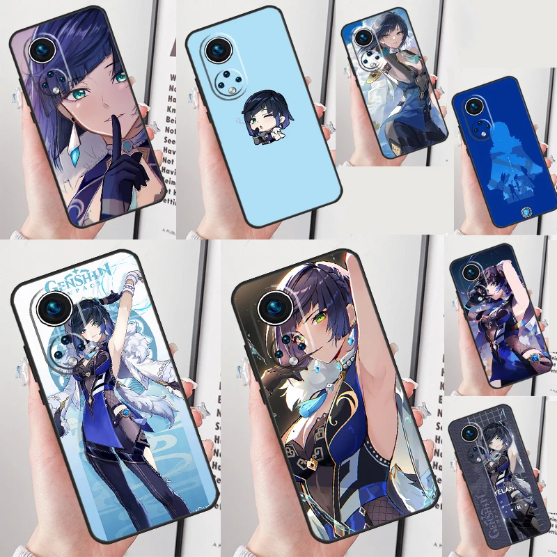 Ударный чехол Yelan Genshin для Honor Magic 5 6 7 Lite 200 Pro X8b X9a X8a X8 X9 X9c X9b 50 70 90 Cover