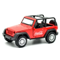 metal alloy die casting cola jeeps pull back simulation model adult collection childrens toy gift family display