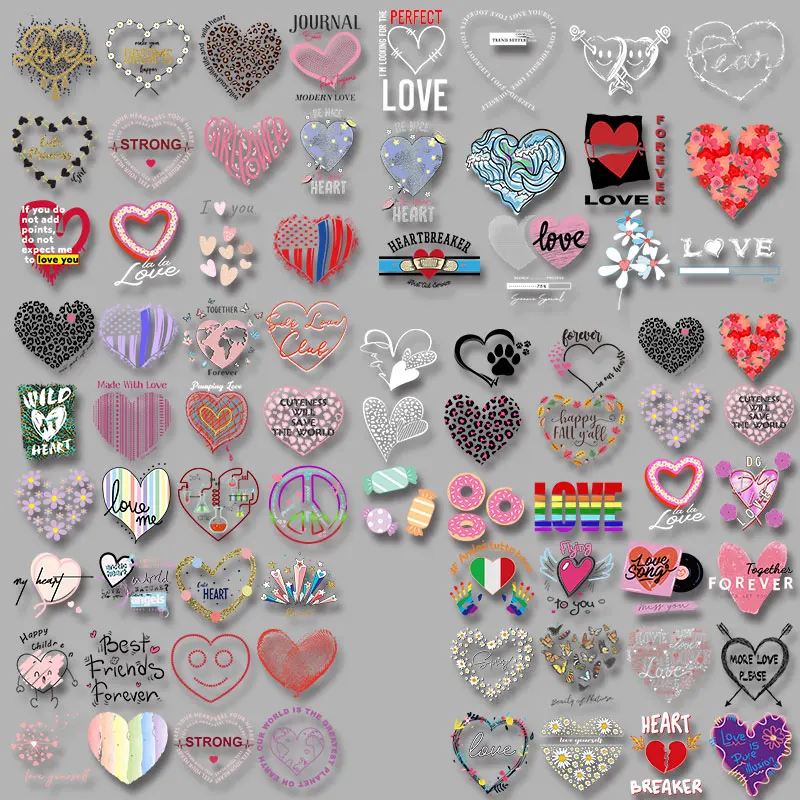 

Простой индивидуальный узор с надписью love, прозрачная переводная наклейка с УФ-фильтром, рекламные переводки, наклейки с логотипом «сделай ...