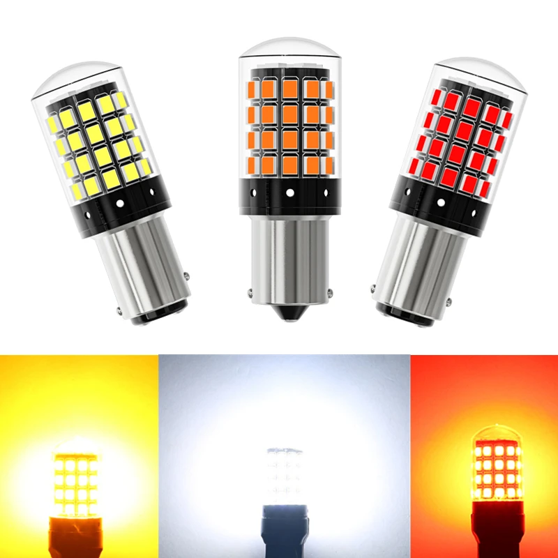 Super  Lamp Turn Signal Light 1157 BAY15D P21/5W 1156 BA15S P21W BAU15S PY21W LED 7440 W21W Bulbs 54W car light
