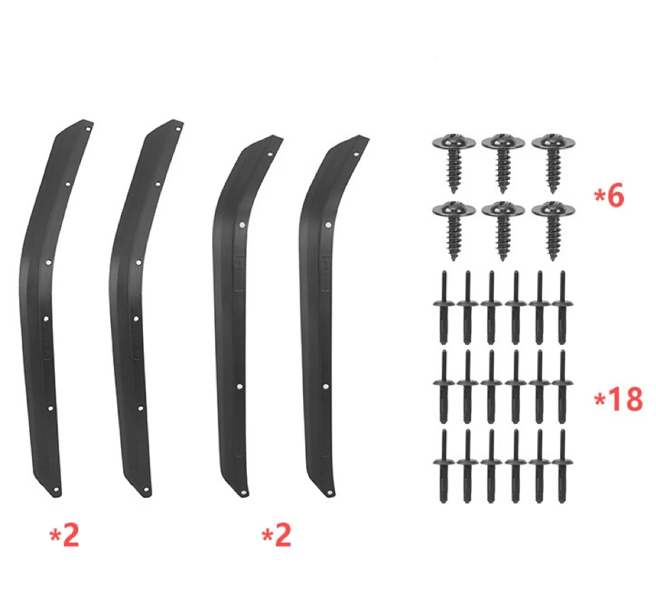 Комплект расширителей передних и задних крыльев подходит для Jeep Wrangler JK 2007-2017 J401