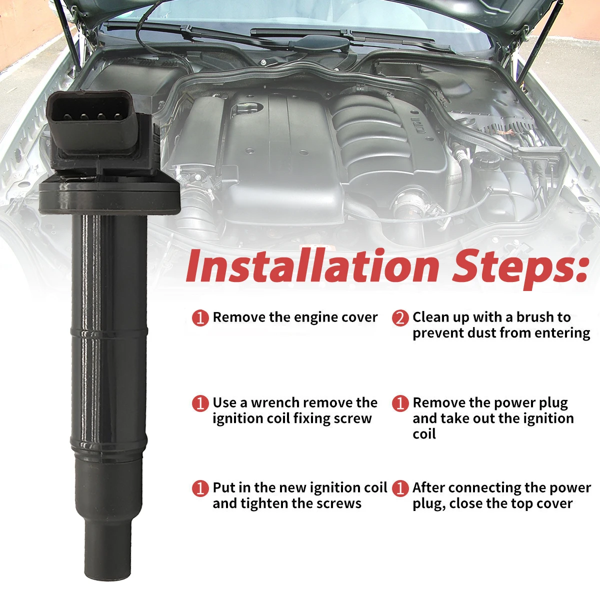 90919-02244 катушка зажигания и Свеча для TOYOTA LEXUS Camry Highlander RAV4 Scion 673-1307 90919-02266 90080-19023