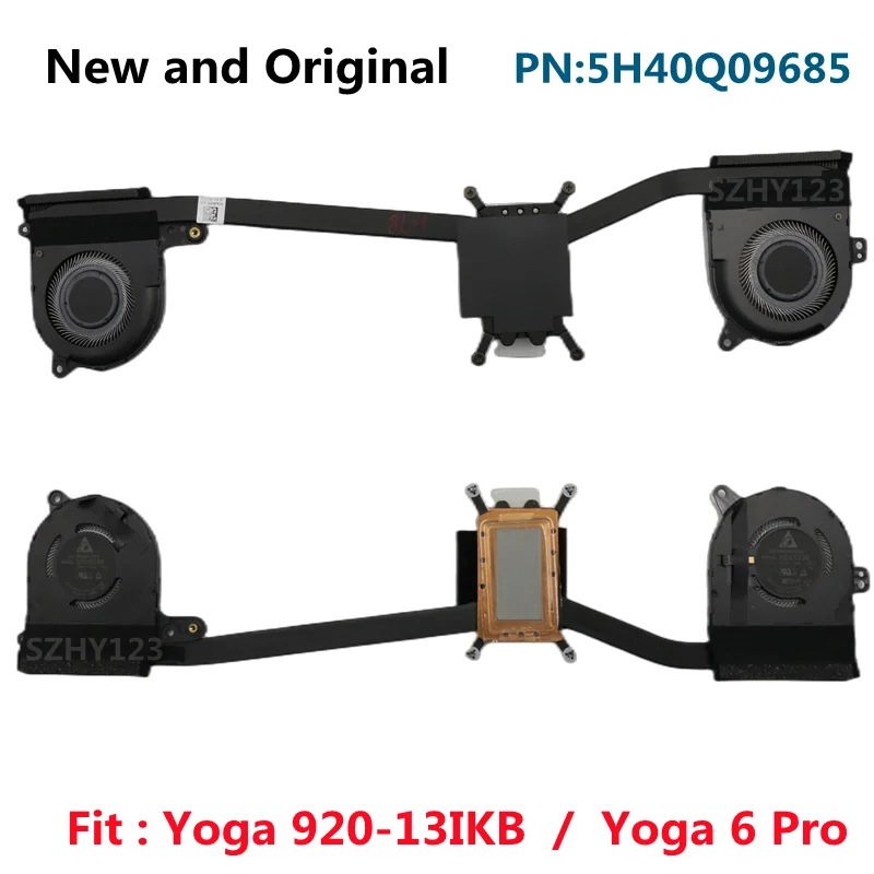 

New Original CPU Cooling Fan Cooler Heatsink For Lenovo ideapad Yoga 920-13IKB Flex Pro-13IKB Glass Yoga 6 pro Laptop 5H40Q09685