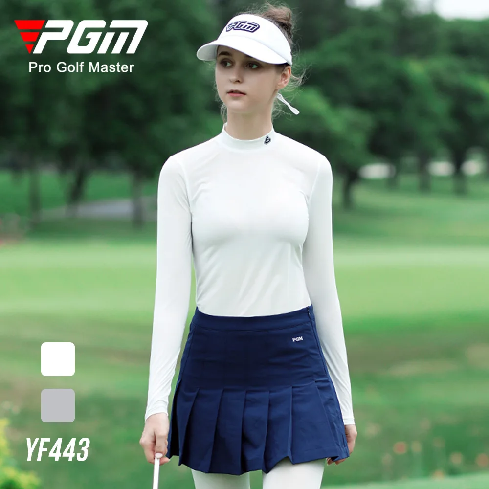 

PGM Golf Женская ледяная Солнцезащитная быстросохнущая дышащая Солнцезащитная нижняя рубашка Спортивная одежда