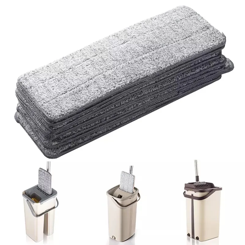 

3/4/5PCS Mop Replacement Head Cloth Pads Squeeze Rags Wring Cleaning Tools Spray for Washing Floors Home Lightning Offers Wipe