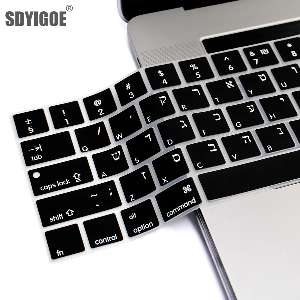 

Israel Hebrew Keyboard Skin for Macbook Pro13 14 15 A2681 A2337 A2289 Pro14 A2442 Keyboard Cover Slim Waterproof Film Protector