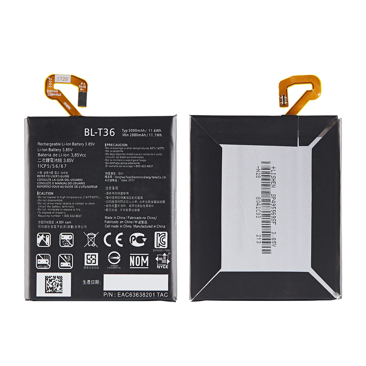 Original BL-T36 3000mAh Battery For LG Harmony 2 K11-2018 K30 K11 Plus 2018, L413DL X410 X410E/L/S/X/TK K10 2018 Batteries+Tools
