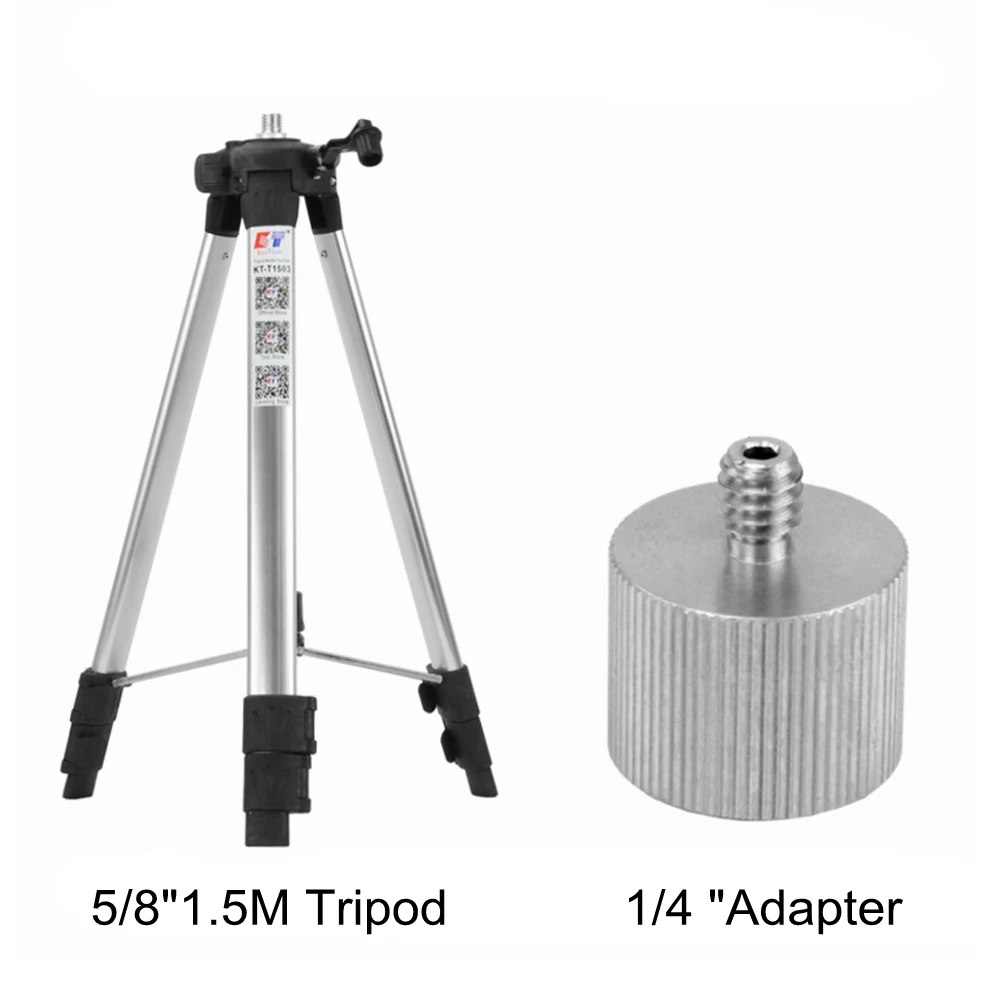 

Штатив KaiTian 1/4 и 5/8 дюйма для лазерного нивелира, строительный инструмент, регулируемая высота, утолщенный кронштейн, функция наклона, лазерный уровень