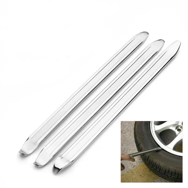 3PCS Galvanized Type Auto Motorbike Tyre Spoon Car and Motorcycle Tire Lever 30cm Long Car And Motorcycle Tire Repair Tools images - 6