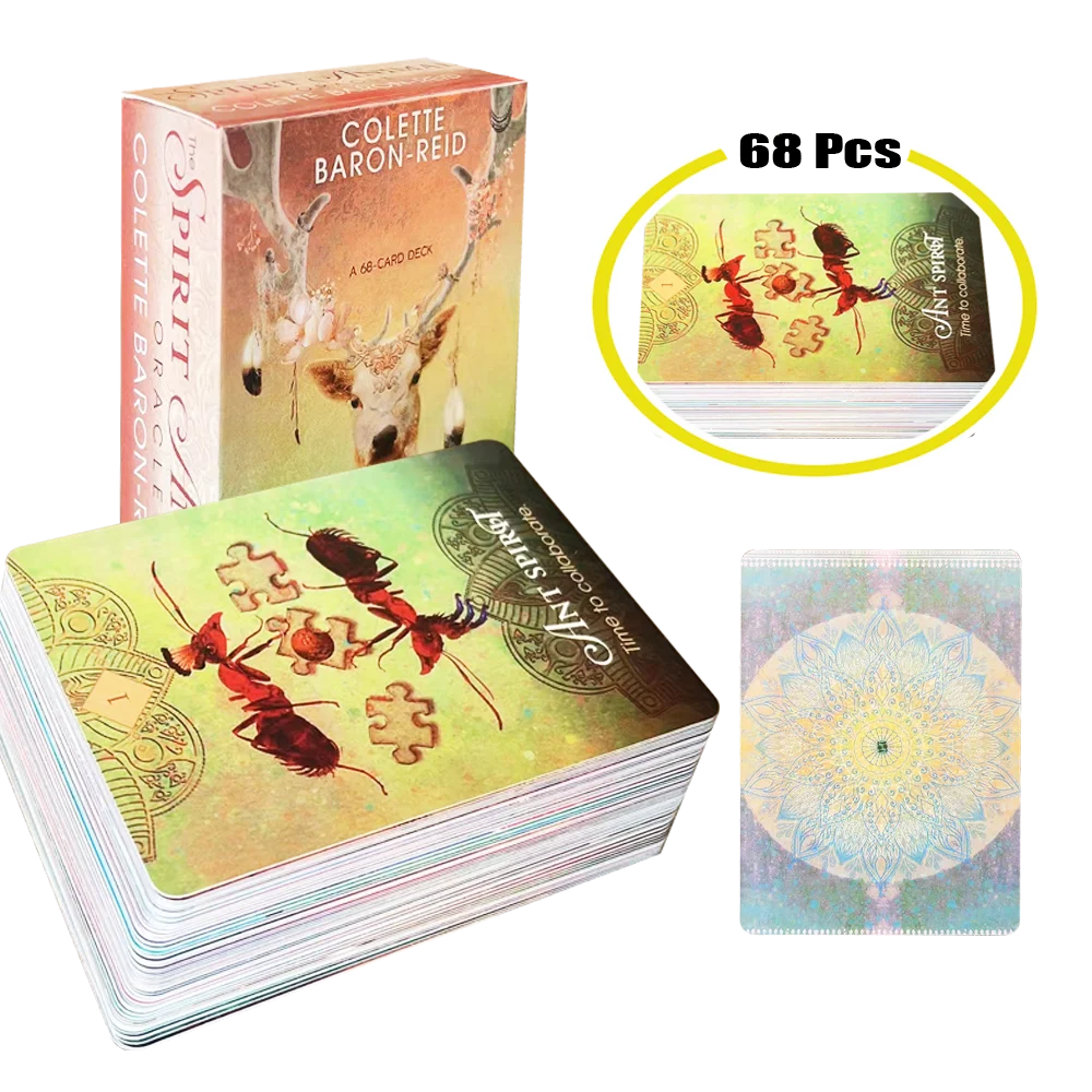 

The Spirit Animal Oracle Tarot Cards Pocket Deck English Version Entertainment Board Family Party Playing Game