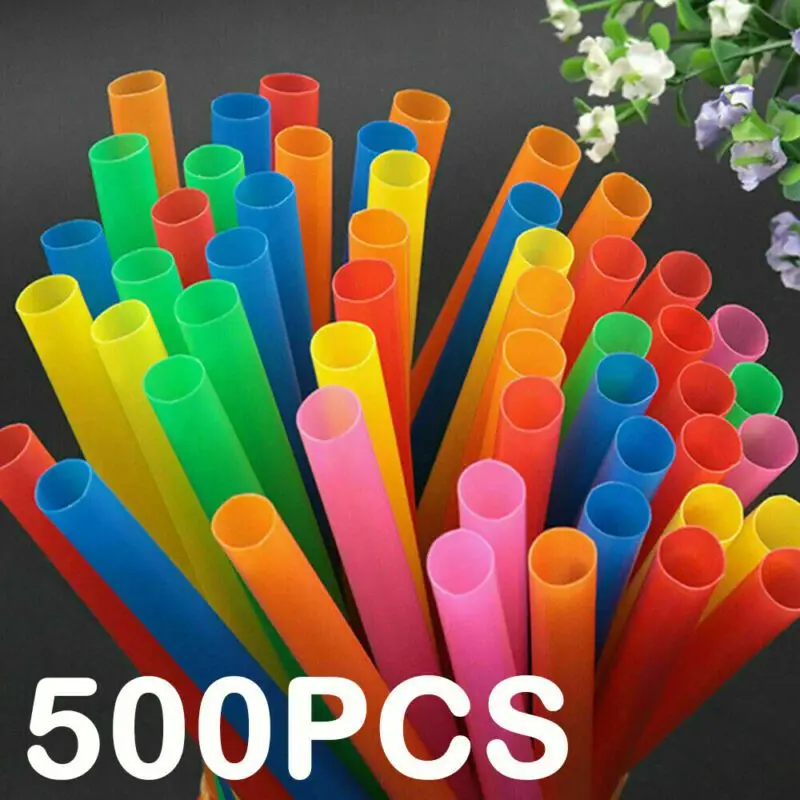 

Соломинки для напитков UK Jumbo Boba, соломинки для смузи с пузырьками, 500*10 мм, соломинки с Экстра широким содержанием жира