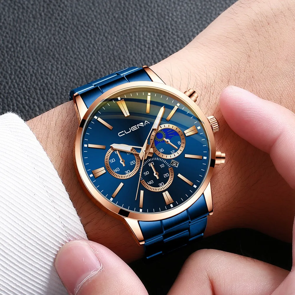 

Gbx100 Gbx100-1 Men Business Fashion Stainless Steel Analog Date Sport Quartz Wrist Watch Gbx100 Gbx100-1