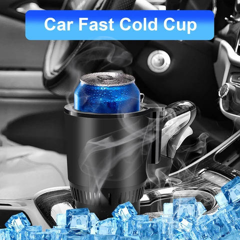 330 мл, автомобильная чашка с быстрой охлаждением, охлаждающая кружка для воды и газированных напитков, холодильник, Электронная зеркальная машина для дома