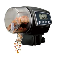 big volume adjustable 4 times daily aquarium digital lcd automatic fish feeder food dispenser