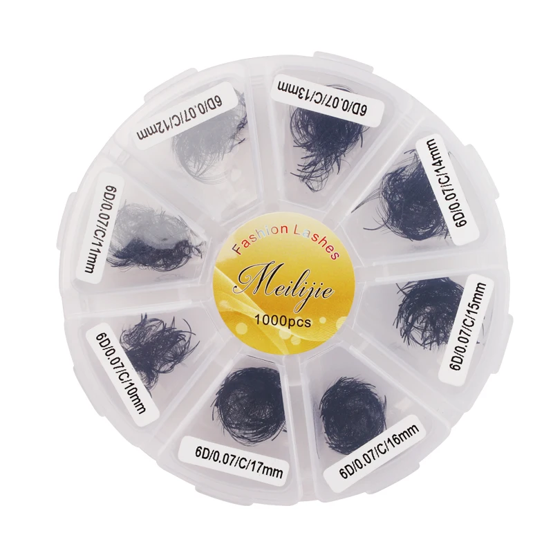 520/1000 Lashes Pointy Base Premade Fans Loose Fans Medium Stem Sharp Thin Pointy Base Promade Volume Fans Eyelash Extensions