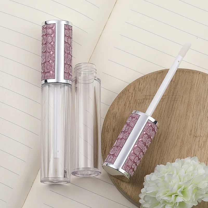 Пустой круглый тюбик для блеска губ высококачественные прозрачные пластиковые