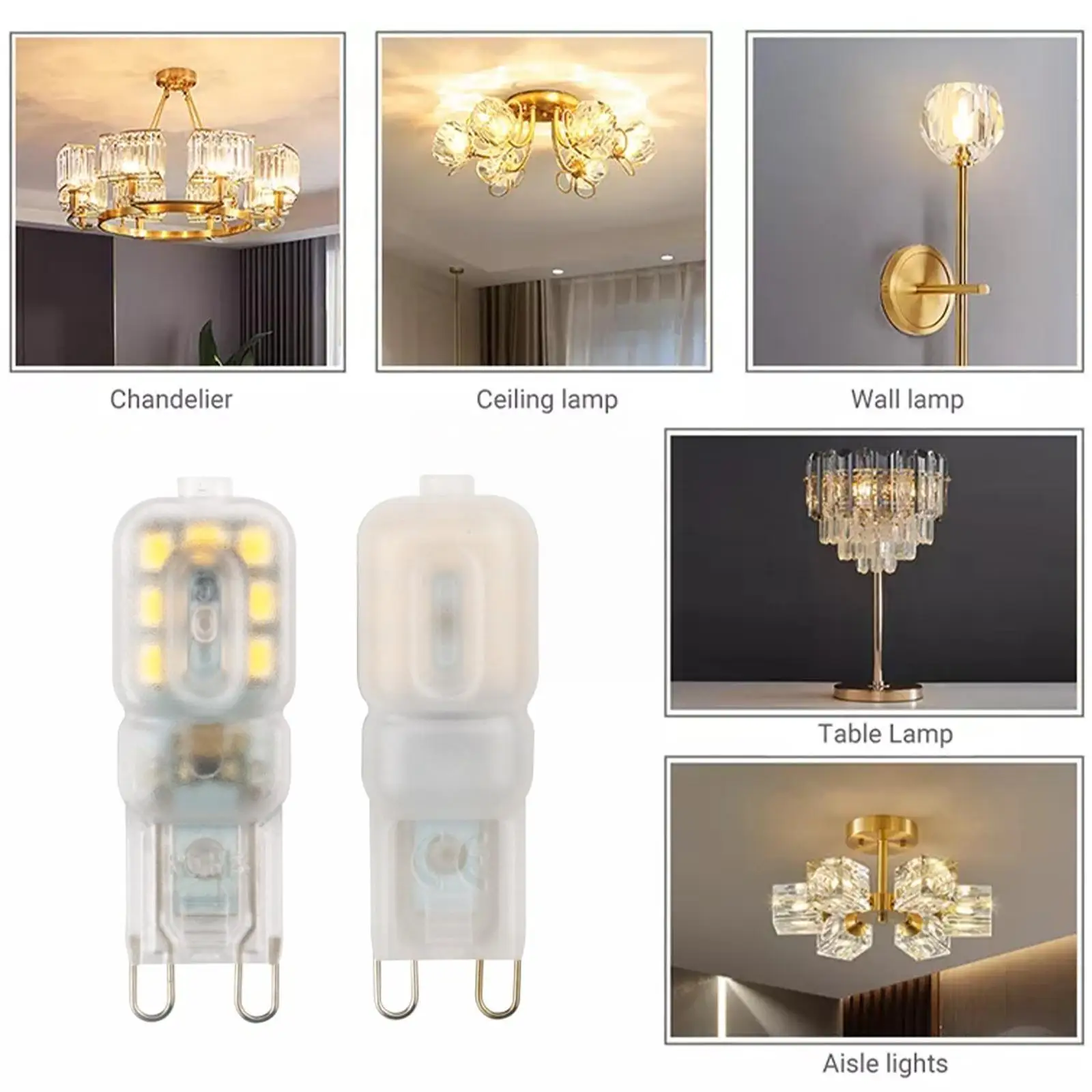 

LED G9 Corn Bulbs 3W 5W High Bright LED Light SMD2835 Lighting White Cold Home AC220V Capsule Lamp White Warm K2W5