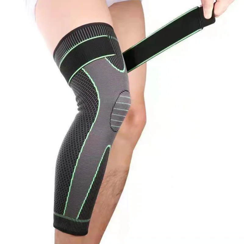 

Elasticity Long Knee Protector Brace Leg Sleeve Knee Pads Calf Knee Support Brace Protector Leg Warm Knee
