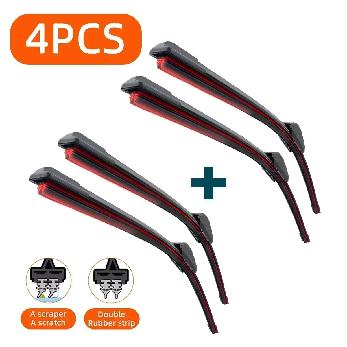 

Двойной резиновый автомобильный дворник для SsangYong New Actyon Kyron Rexton MK1 Tivoli, щетки с передними лезвиями, аксессуары, износ стеклоочистителя ветрового стекла