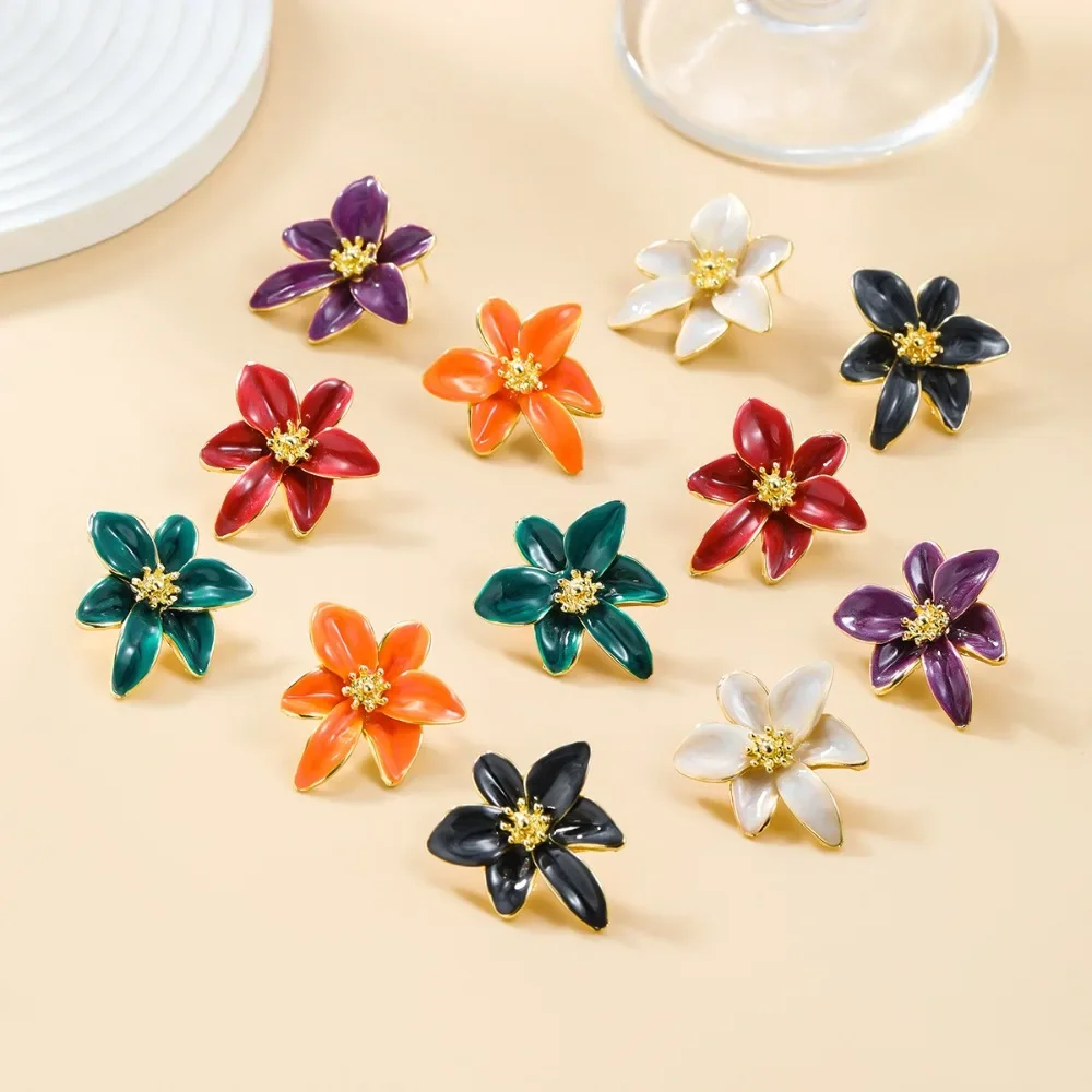 Женские серьги-гвоздики из нержавеющей стали