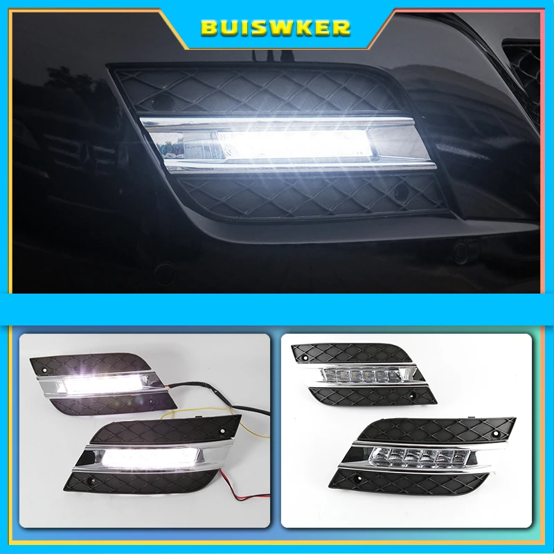 

2 шт. для Mercedes Benz W164 ML280 ML300 ML320 ML350 ML500 2010 2011 Автомобильные дневные ходовые огни 12 В водонепроницаемые светодиодные дневные ходосветильник