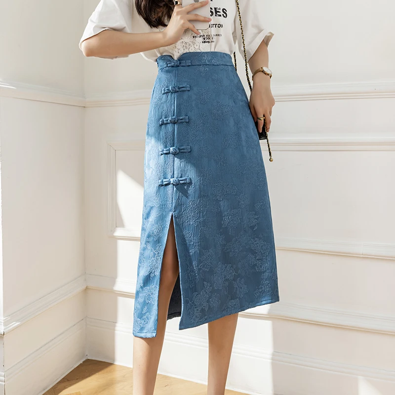 

Юбка COIGARSAM женская с завышенной талией, летняя