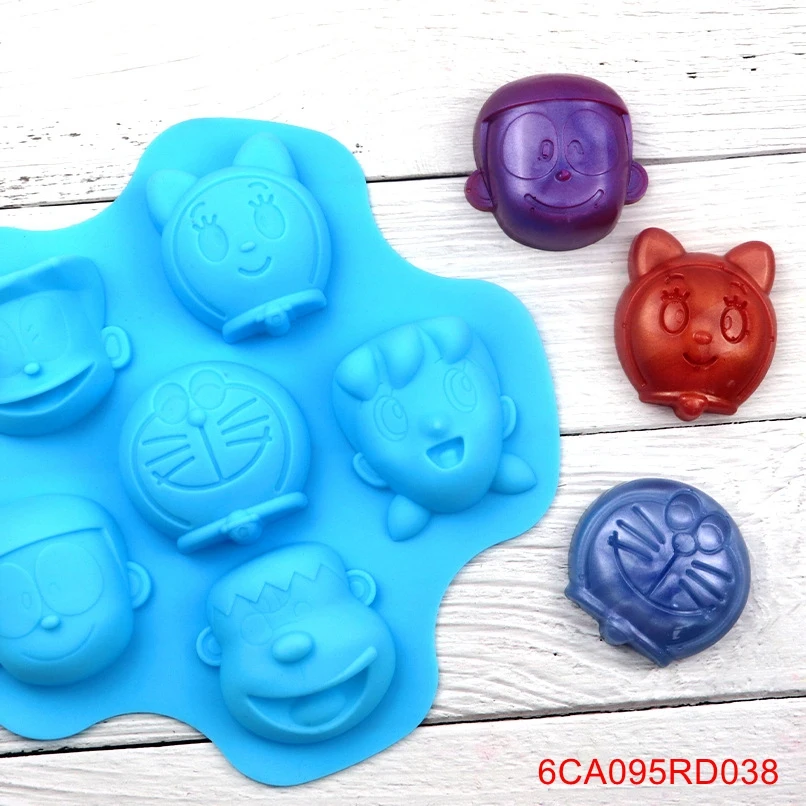 

1 шт. ReadStar 6CA095RD038, 6 картриджей, мультяшный Кот, семья, портреты, торт, силиконовая форма, 5 отверстий, форма для выпечки, «сделай сам», форма для мыла