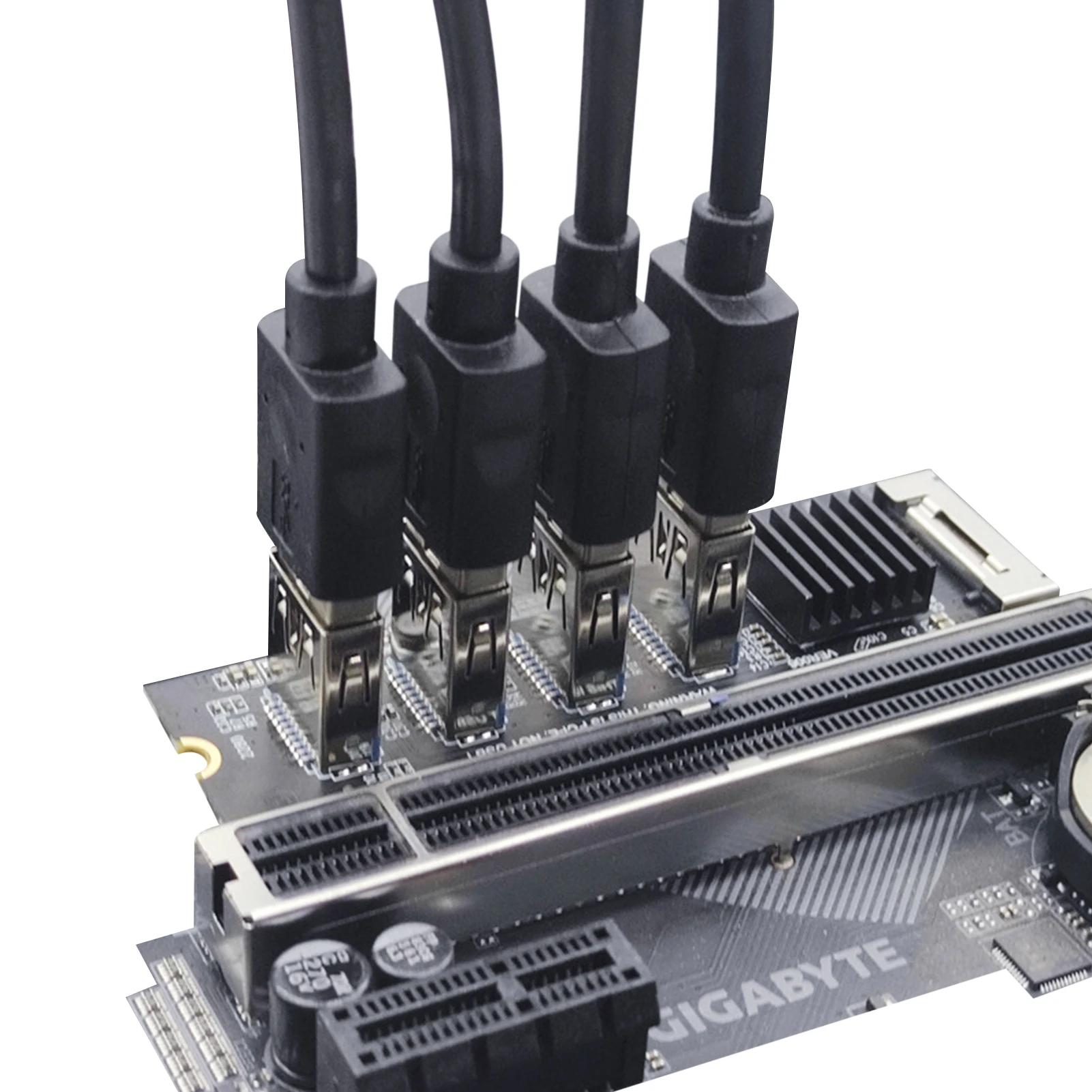 

Плата расширения M.2-PCIe, с USB 3,0, PCIE на 4 порта, мостовая карта PCIE M.2 B-Key, интерфейс PCI-E для майнинга, эфириума, майнинга