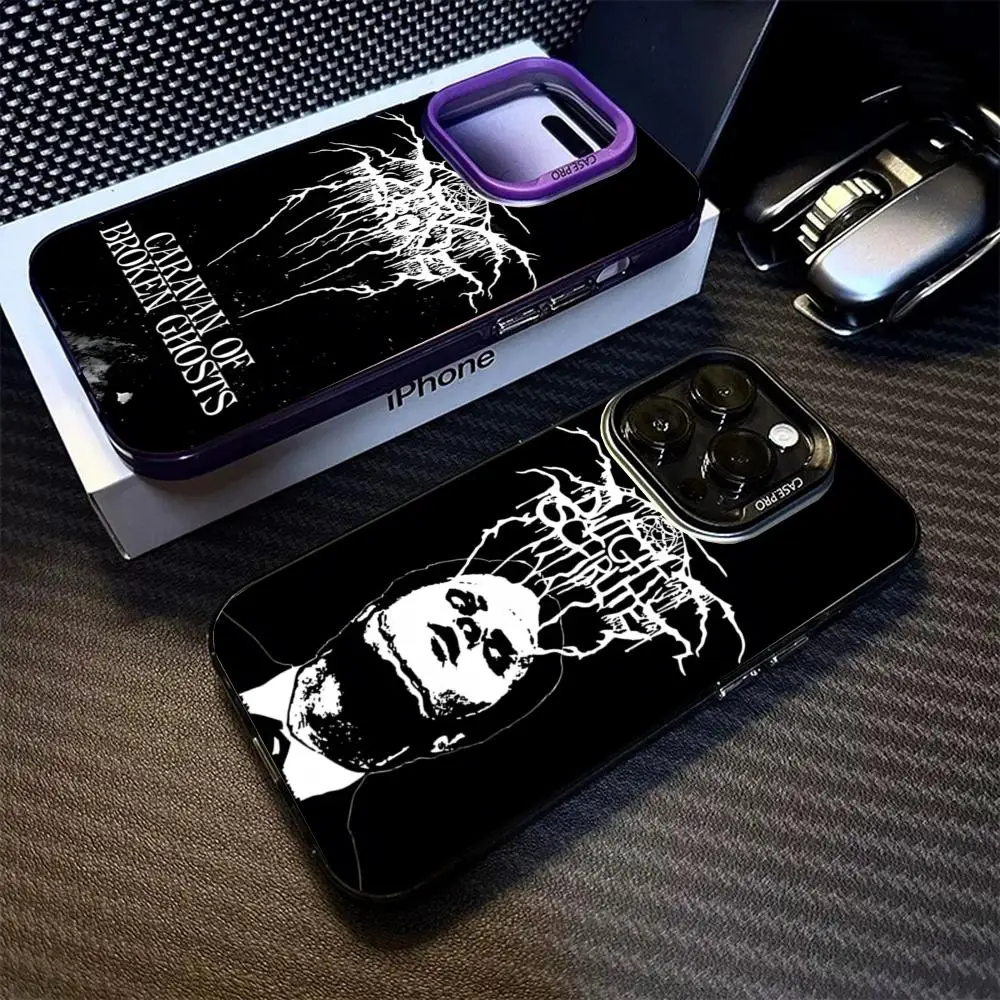 Чехол для телефона Heavy Metal Band D-Darkthrone матовый серебристый чехол Iphone 16 15 14 Pro 13 12 Plus 11 7