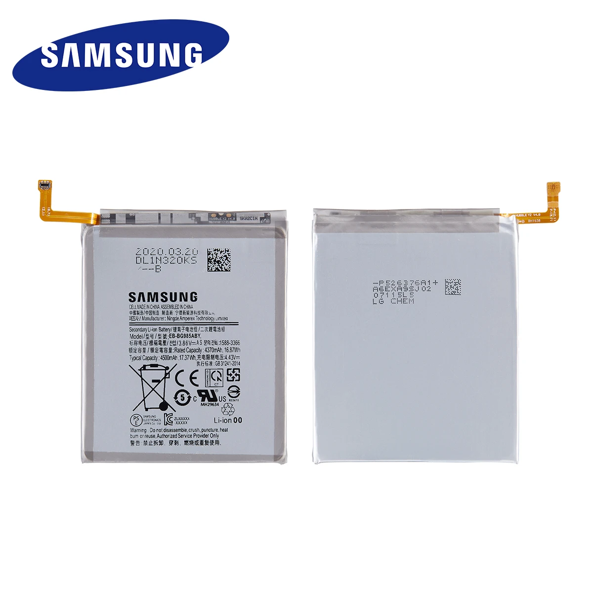 samsung orginal eb bg985aby 4500mah replacement battery for samsung galaxy s20 plus s20plus s20 mobile phone batteries tools free global shipping