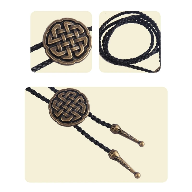 Западный галстук-боло ожерелье кельтский узел Морансе западный ковбойский