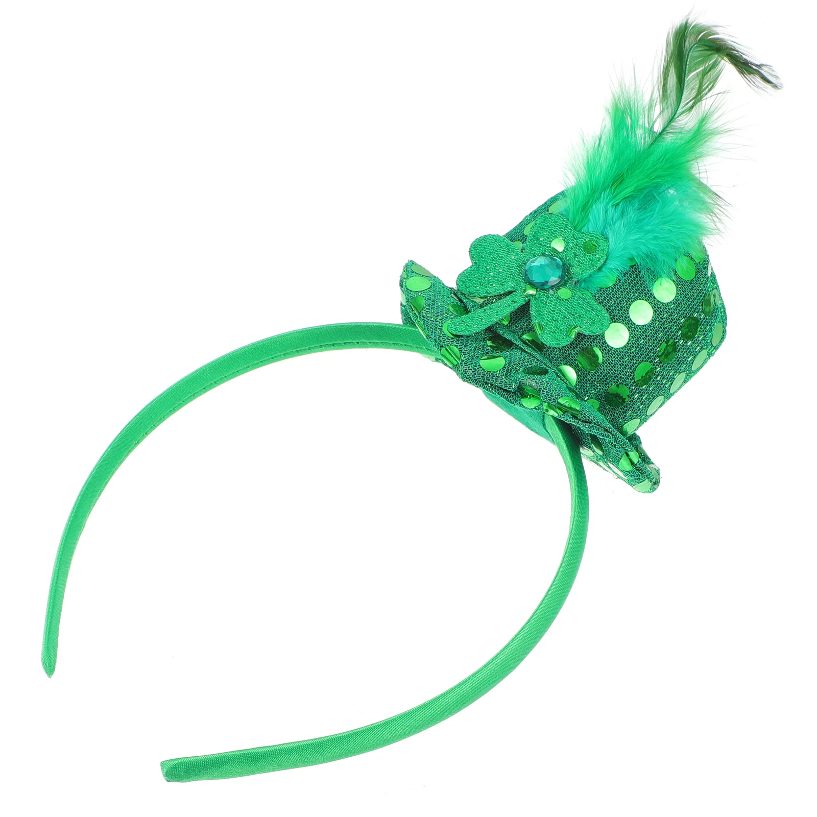 

Patrick S Day Hat Hair Headwear Party Headband Headdress Festival Hoop Shamrock Set Costume Props Headbands Green Gauze Hoops