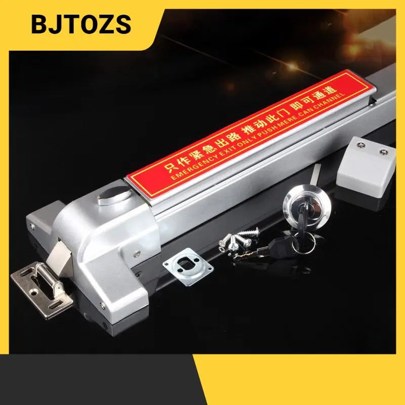 

1pc 304 Stainless Steel 65cm/100cm Fire Exit Lock Push Down Push Lever Lock One-way Fire Door Lock