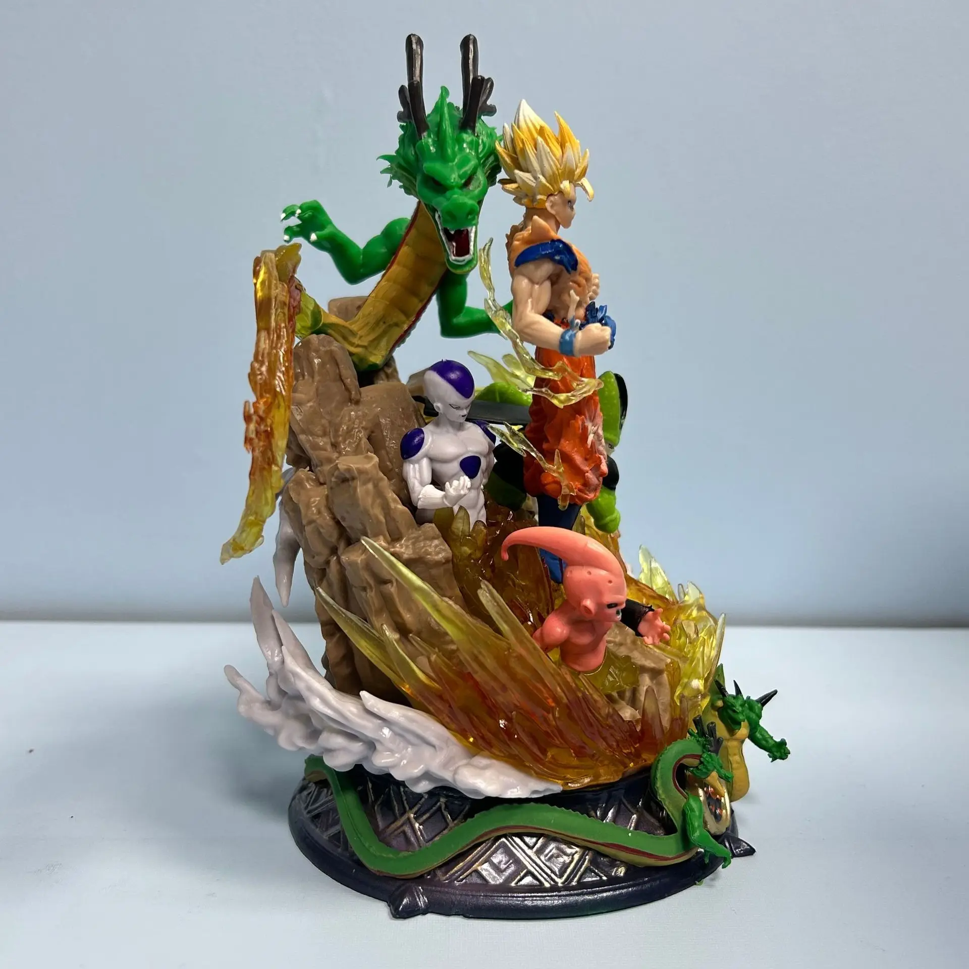 23 см Фигурка Драконий жемчуг супер сайян Сон Гоку фигурка ячейки аниме Shenron Buu