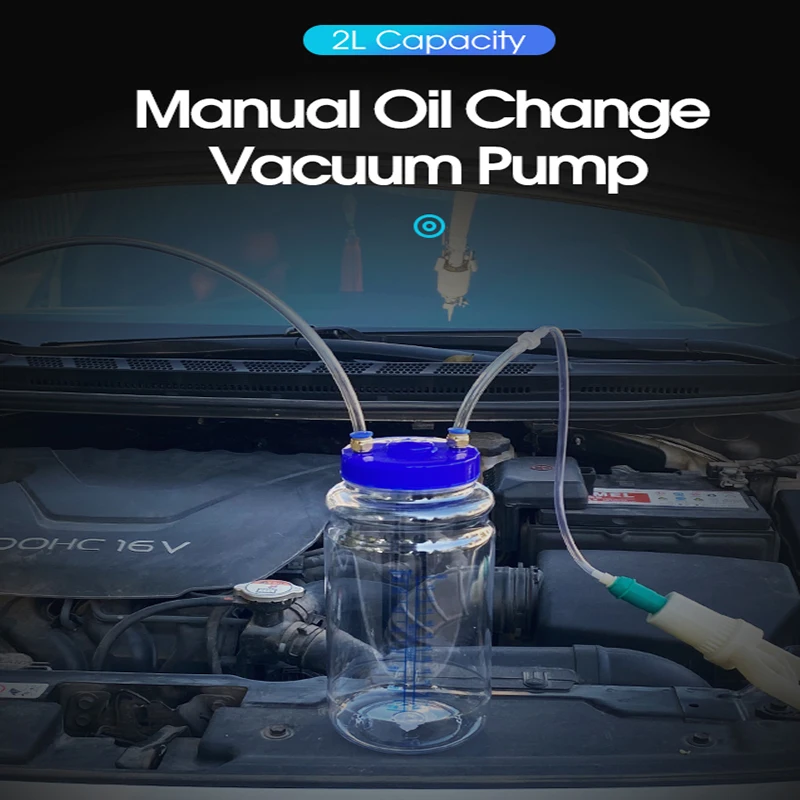

1pc 2L Universal Oil Change Artifact Manual Pump Suction Oil Pump Artifact Vacuum Pump Vacuum Pump Maintenance Tool