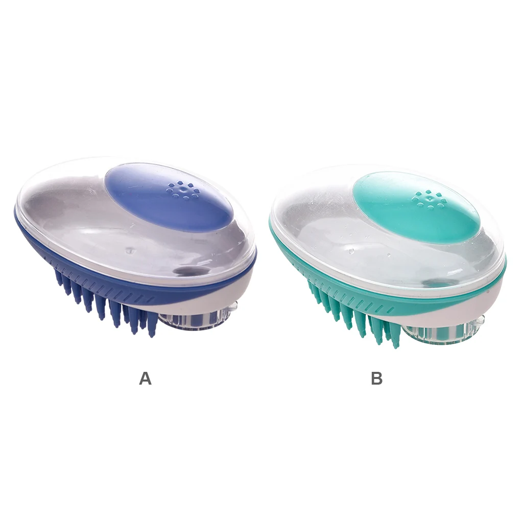 

2 в 1 душевая щетка для питомца массажный скребок для ухода многоразовый влажный сухая мойка массажер для удаления линяющей кожи Скраб прина...