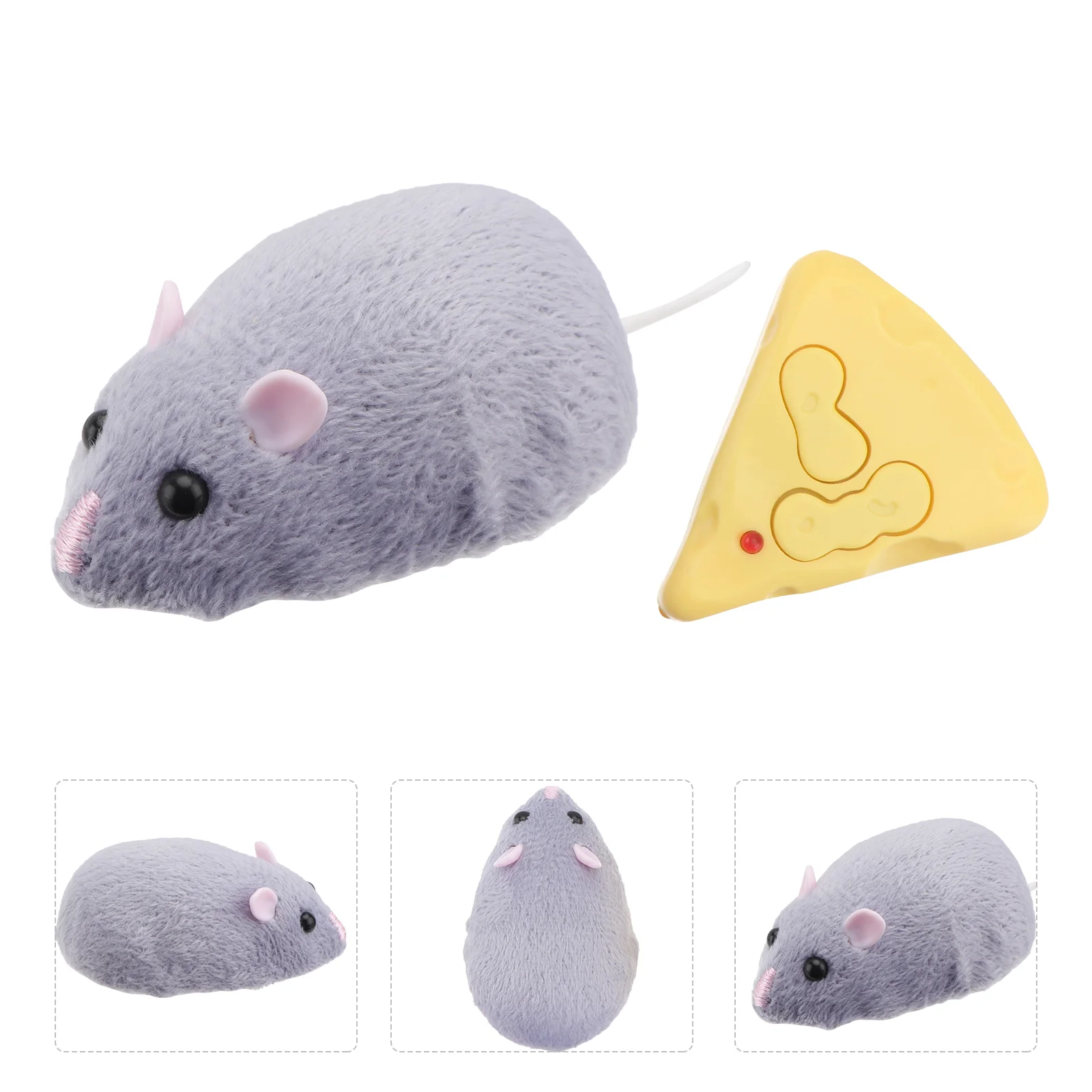 

Remote Control Mouse Model Chew Toy Pet Teasing Cat Playing Toys Electronic Simulation Mice Funny Plastic Teaser