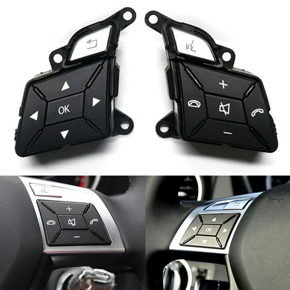 

2pcs Left Right Car Steering Wheel Control Switch Button Menu Switch Button Fit For Benz C E CLS W204 W212 Steering Wheel Switch