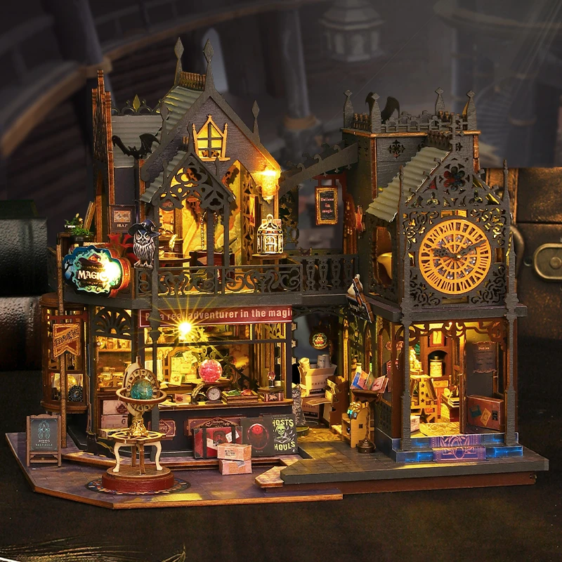 

Набор Для Сборки Домика В Готическом Стиле На Хэллоуин С Призраками – Креативная Подставка Для Книг Ручной Работы Для Взрослы...