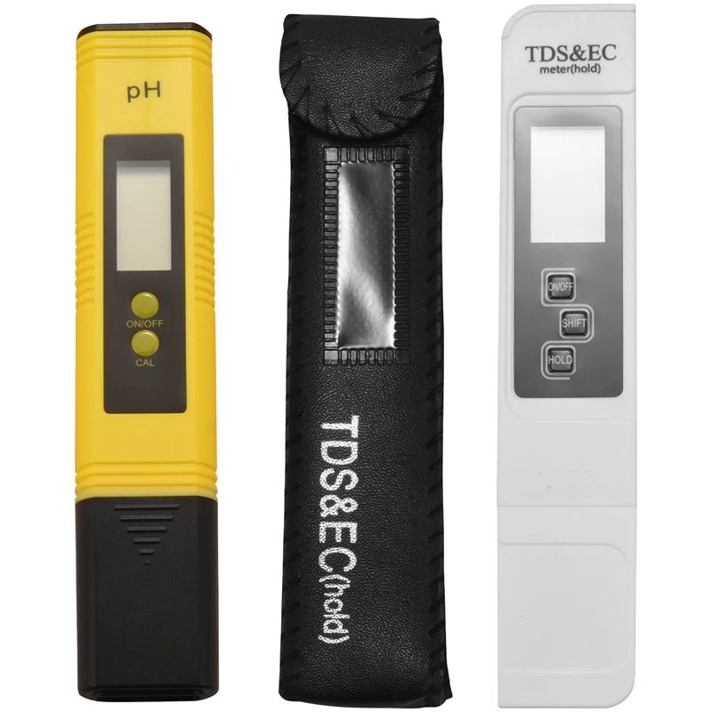 

PH Meter And TDS Meter,Digital Water Quality Tester, 0-9990 PPM, EC And Temperature Measurement 0.01 PH High Precision