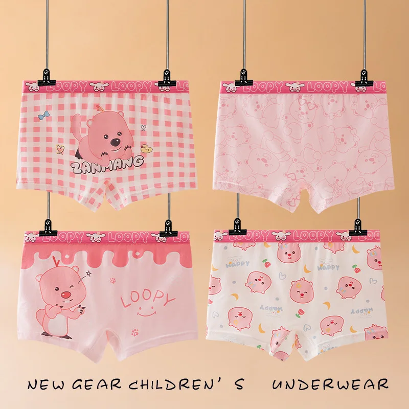 Новые детские трусы Loopy трусики Sanrio для девочек нижнее белье трусы-боксеры шорты